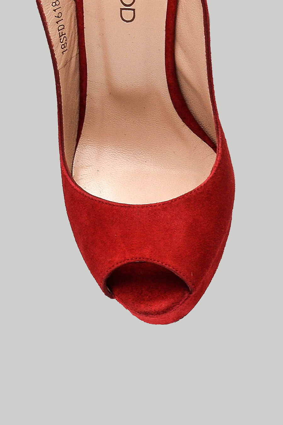 Women's Red Leather Sandals