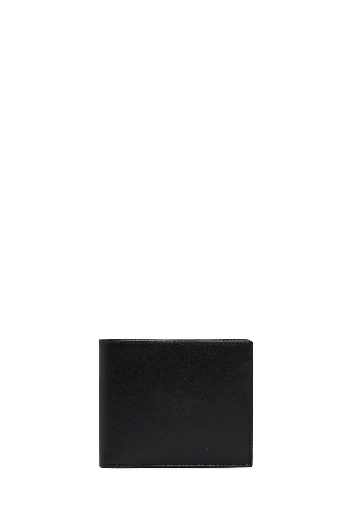 Men's Black Leather Wallet 000A2D307618 | Derimod