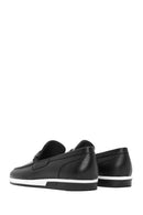 Men's Black Leather Casual Loafer | Derimod