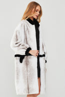 Aspen Women's White Plush Coat | Derimod