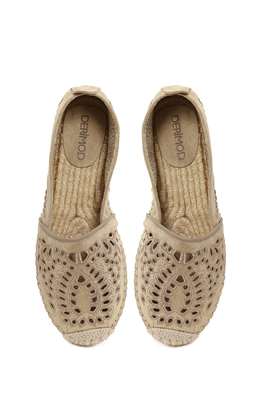 Woman Light Beige Suede Espadrilles