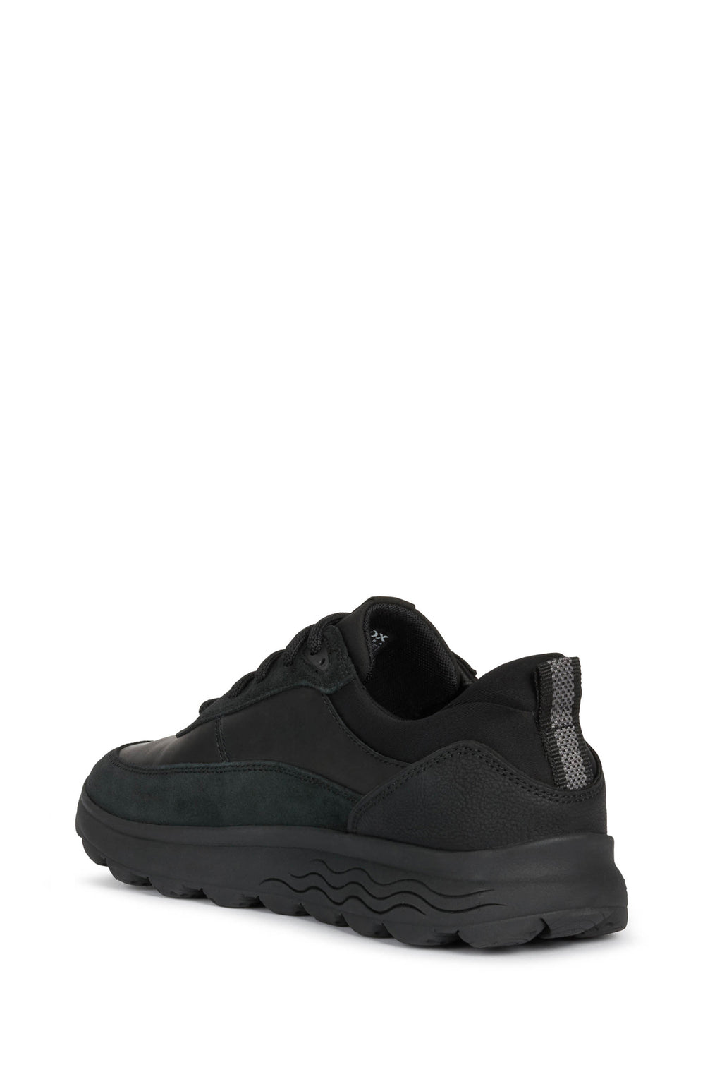 Geox Erkek Siyah Spherica Bağcıklı Deri Sneaker