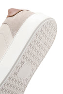 Men's Beige Thick Soled Leather Sneaker | Derimod