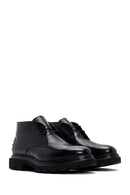 Men's Black Casual Leather Boots | Derimod