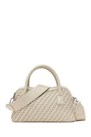 Woman Cream Long-Strap Braided Shoulder Bag | Derimod