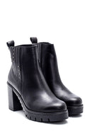 Women's Leather Platform Heeled Boots | Derimod