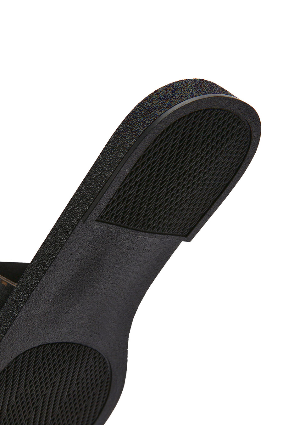 Women's Black Leather Slippers