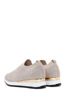 Derimod Zero Women's Beige Thick Soled Stone Sneaker | Derimod