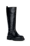 Geox Women's Black Iridea Leather Boots | Derimod