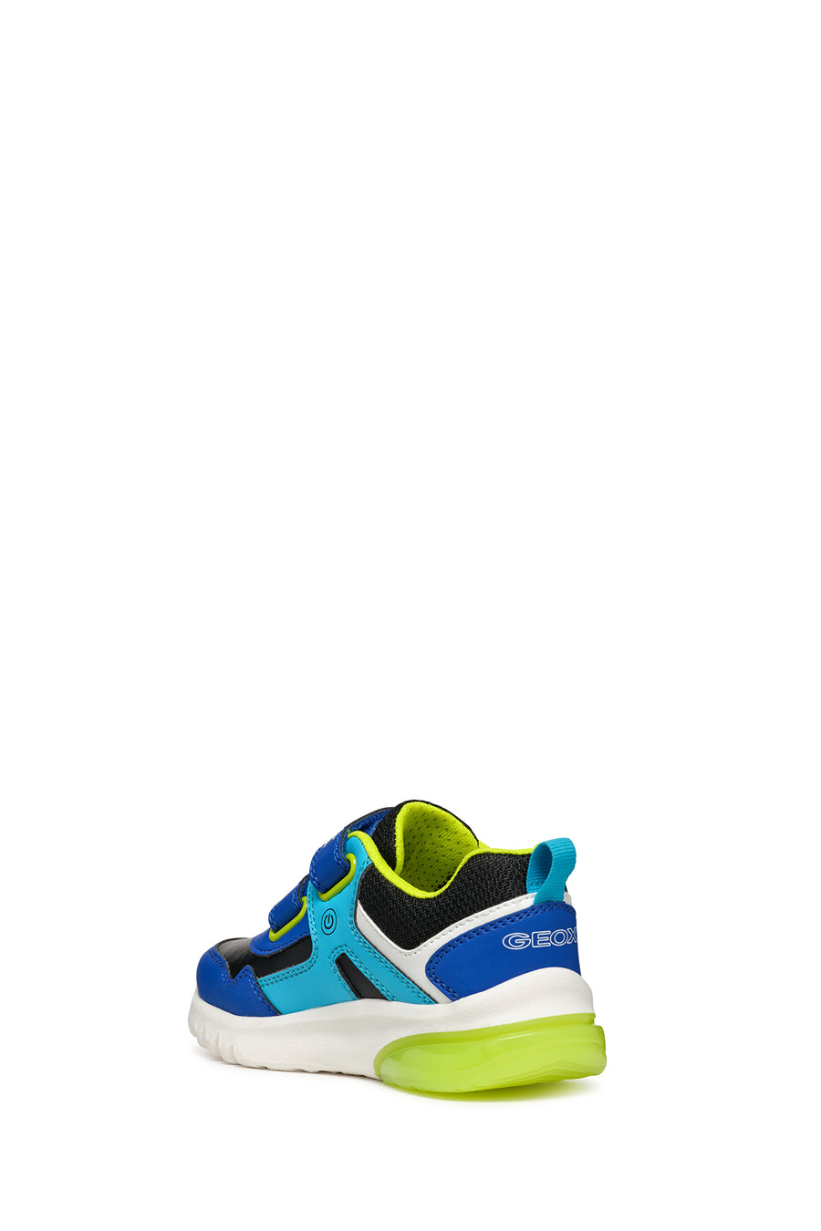 Geox Boy Blue Ciberdron Banded Patterned Light Detailed Sneaker