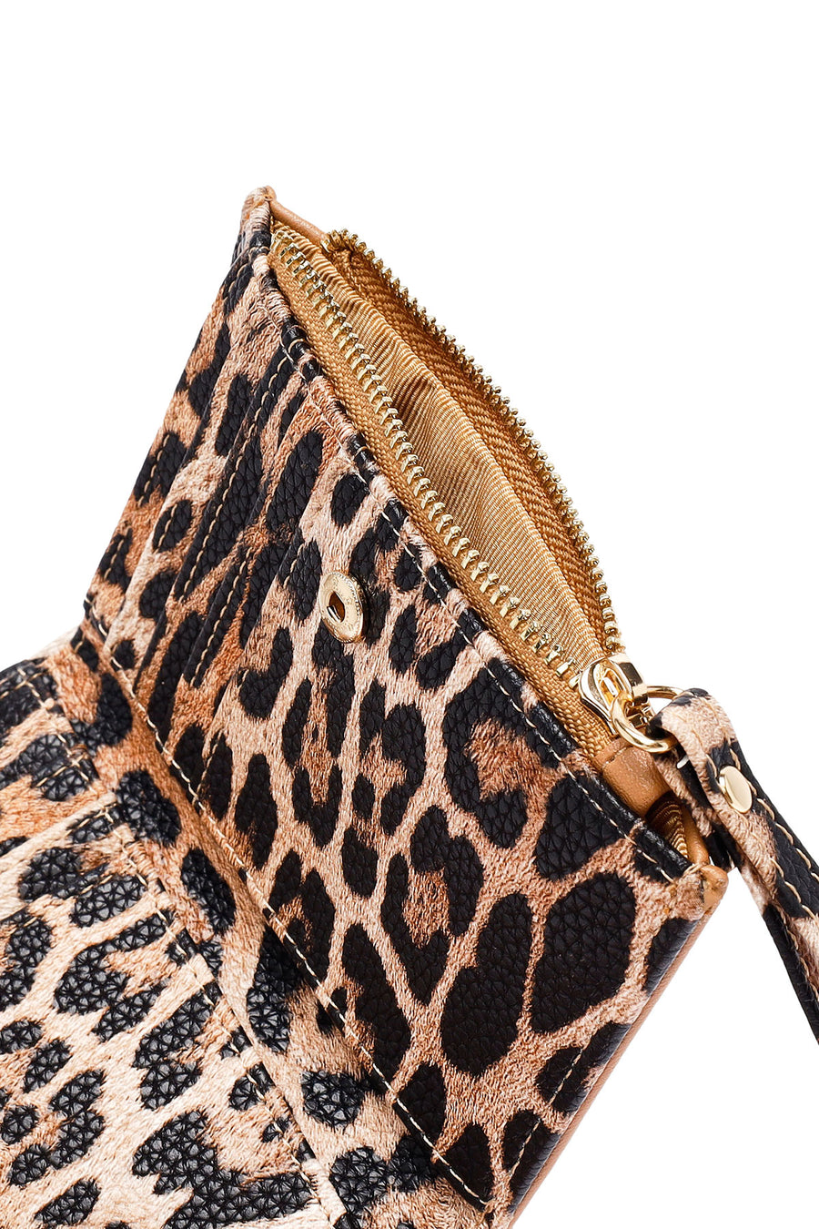 Women's Tan Leopard Wallet