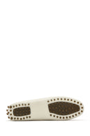 Woman Cream Leather Loafer | Derimod