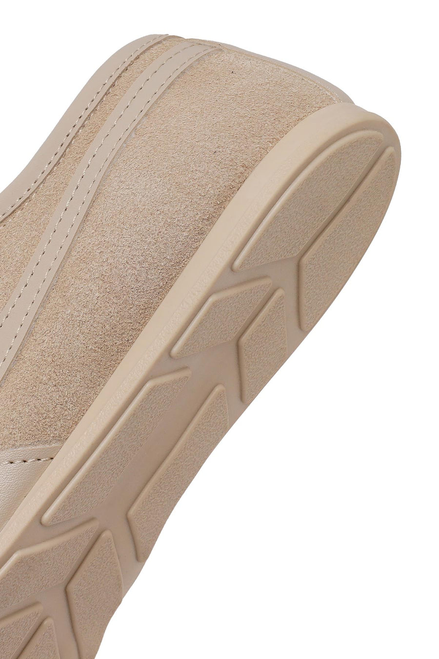 Kadın Bej Bağcıklı Süet Deri Sneaker