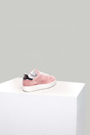 Süet Pembe Kadın Deri Sneaker | Derimod