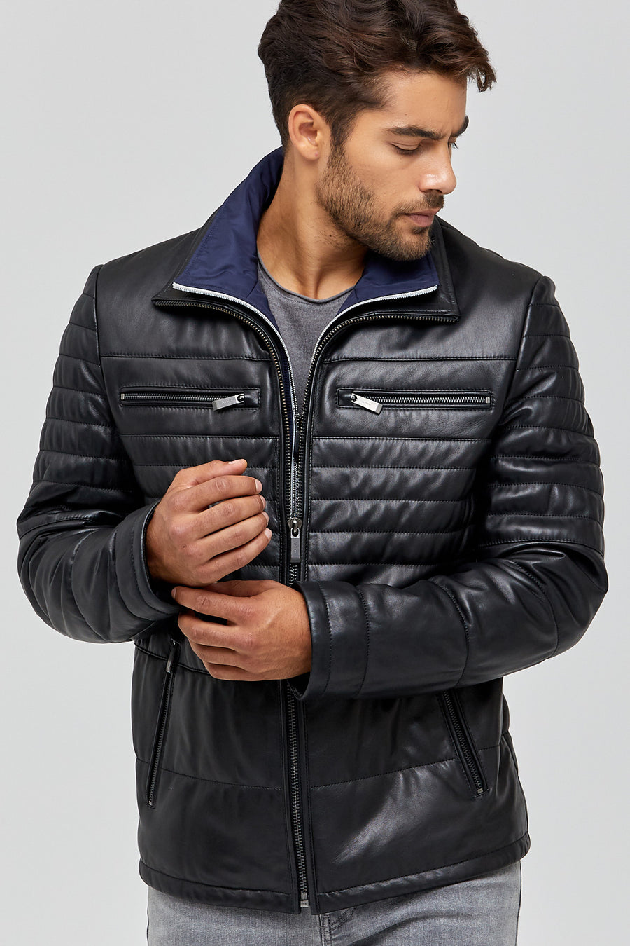 Hazard Men's Leather Jacket