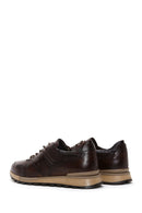 Men's Brown Leather Sneaker | Derimod