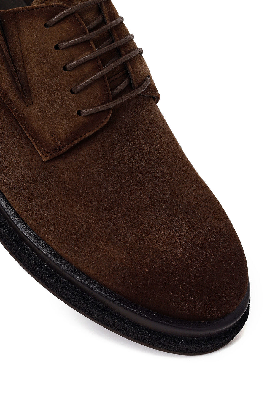 Male Brown Lace-up Suede Casual Shoes