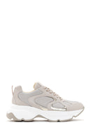 Women's Beige Thick Soled Sneaker | Derimod