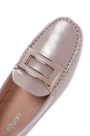 Women's Mink Patent Leather Buckle Loafer | Derimod