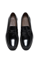 Men's Black Leather Classic Loafer | Derimod