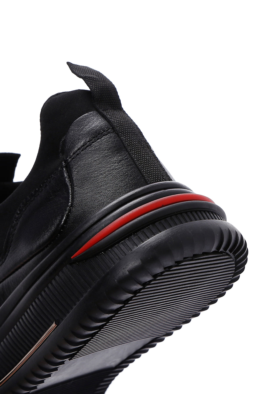 Men's Black Leather Sneaker