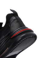 Men's Black Leather Sneaker | Derimod