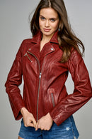 Fame Women's Leather Jacket | Derimod