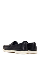 Male Black Leather Casual Loafer | Derimod