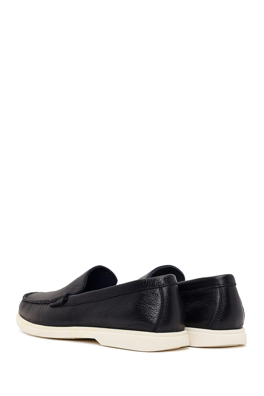 Erkek Siyah Deri Casual Loafer