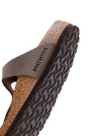 Birkenstock Women's Brown Birko-Flor Nubuck Flip Flops | Derimod