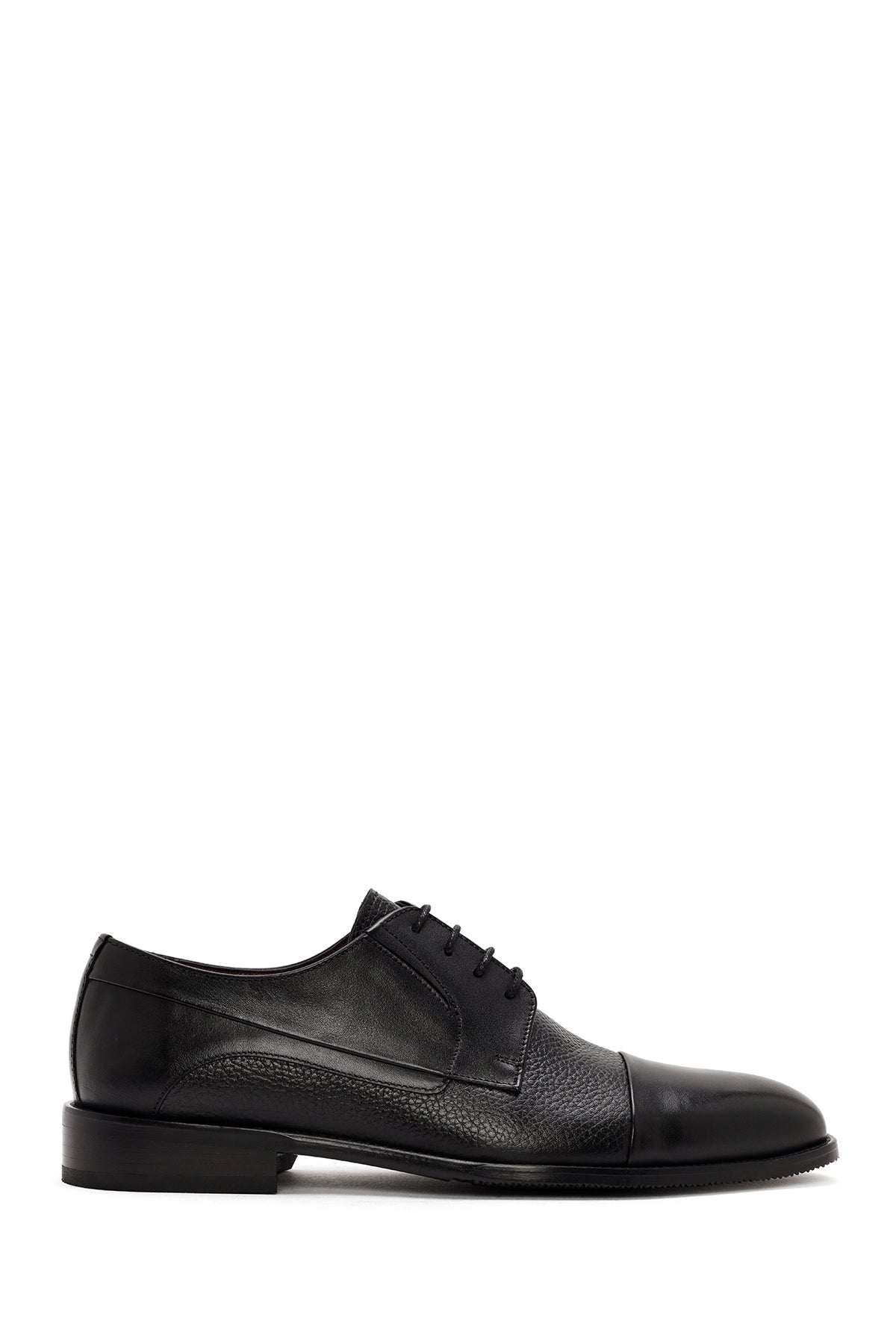 Men's Black Laced Leather Classic Shoes 24WFD7050FT | Derimod