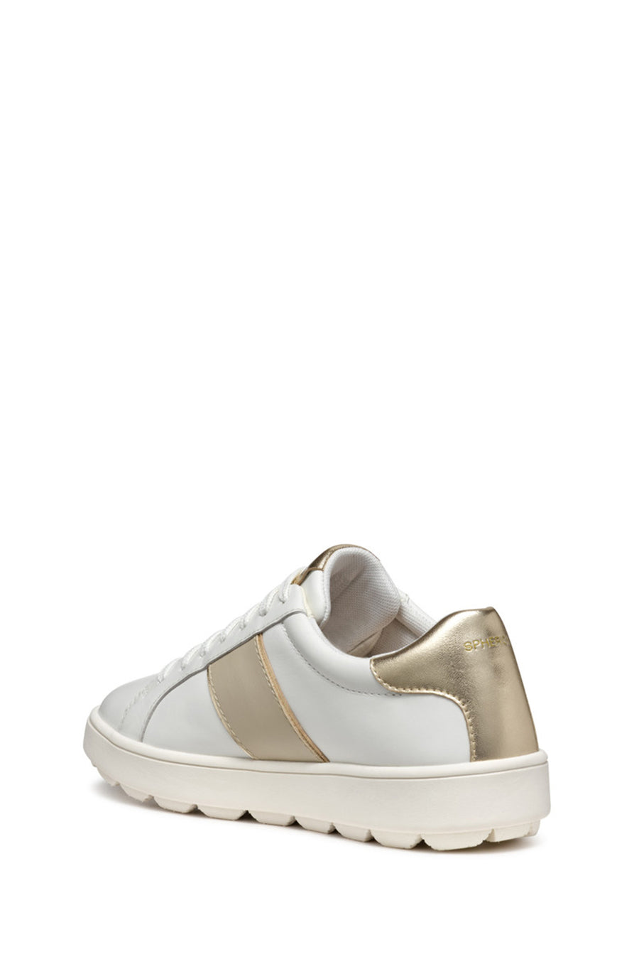 Geox Women's Mink D Spherica Ecub - 1 A - Nappa Laced Leather Sneaker