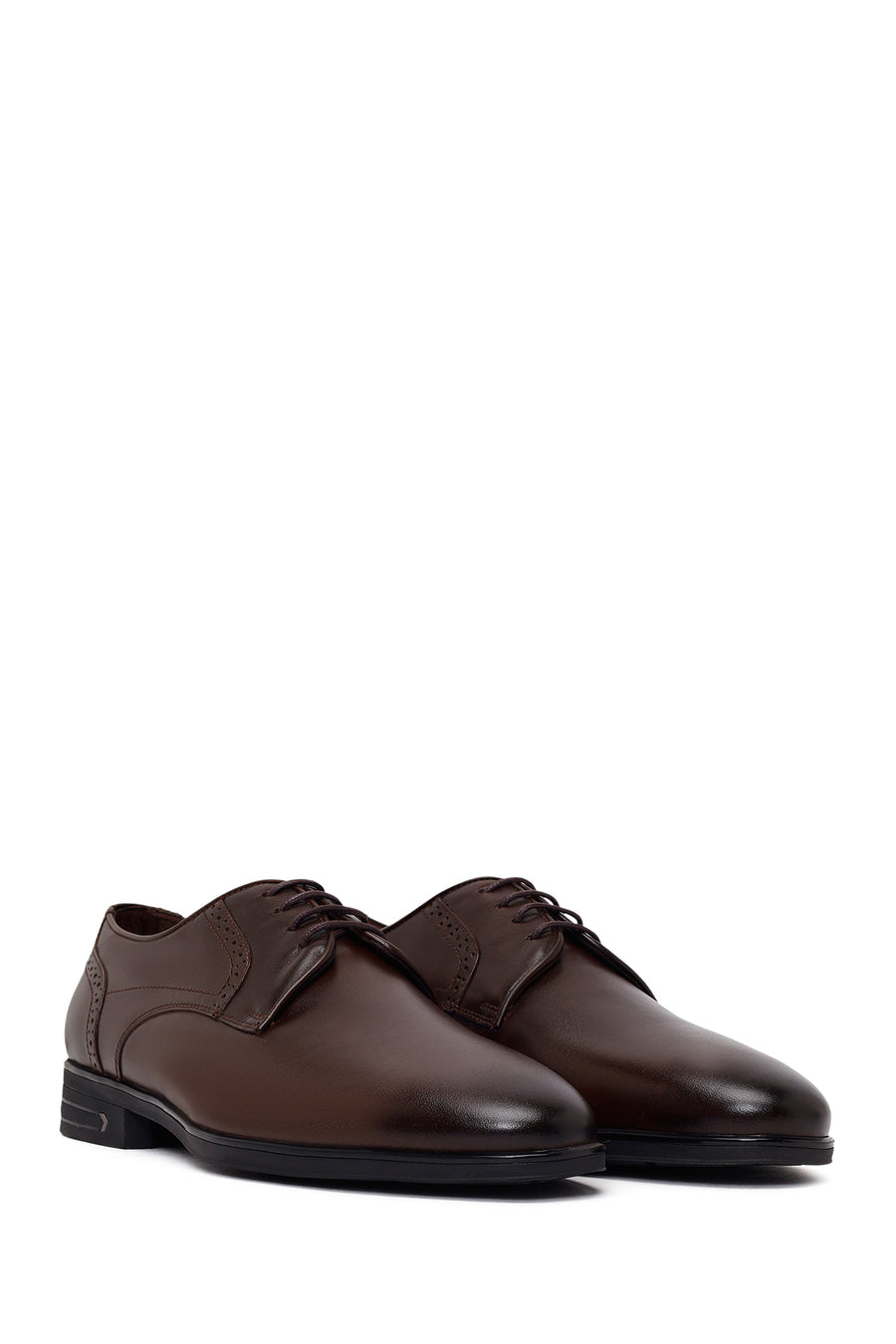 Male Brown Lace-Up Leather Casual Shoes