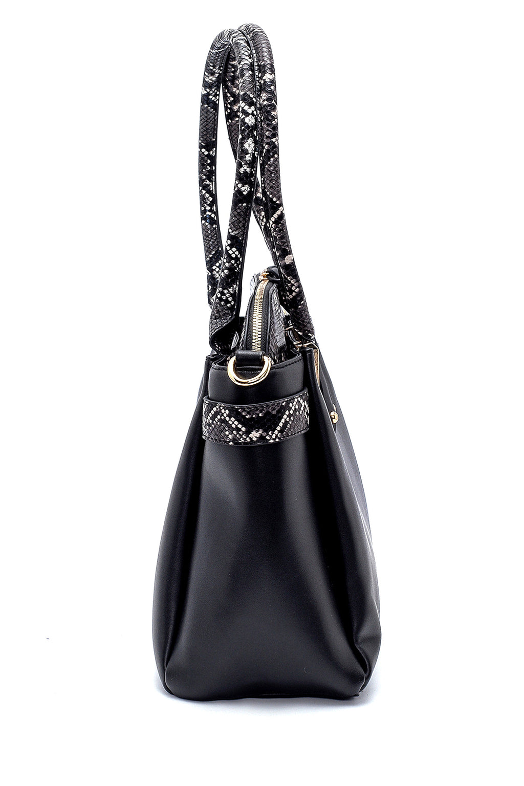 Kadın Yılan Derisi Desen Detaylı Omuz Çantası