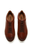 Men's Tan Leather Sneaker | Derimod