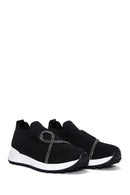 Women's Black Stone Sneaker | Derimod