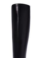 Women's Black Zippered High Heel Leather Boots | Derimod