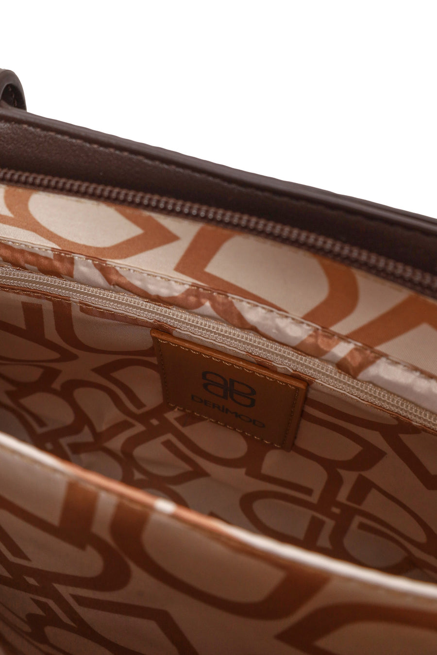 Woman Brown Long-Strap Classic Shoulder Bag