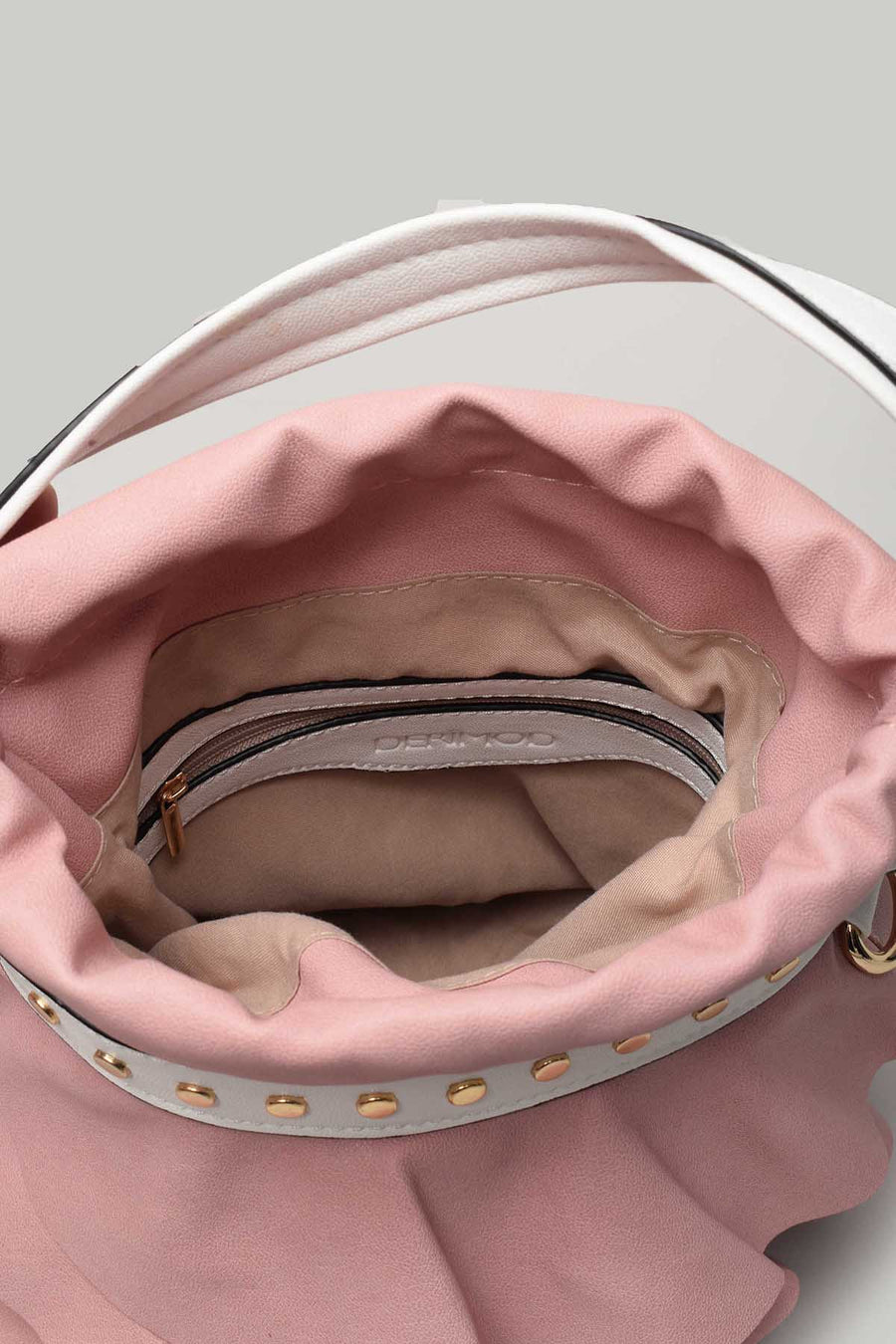 Women's Shoulder Bag with Staple Detail