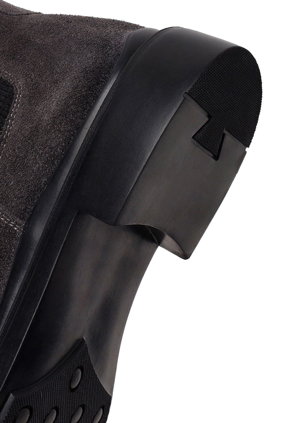 Male Grey Suede Chelsea Boots