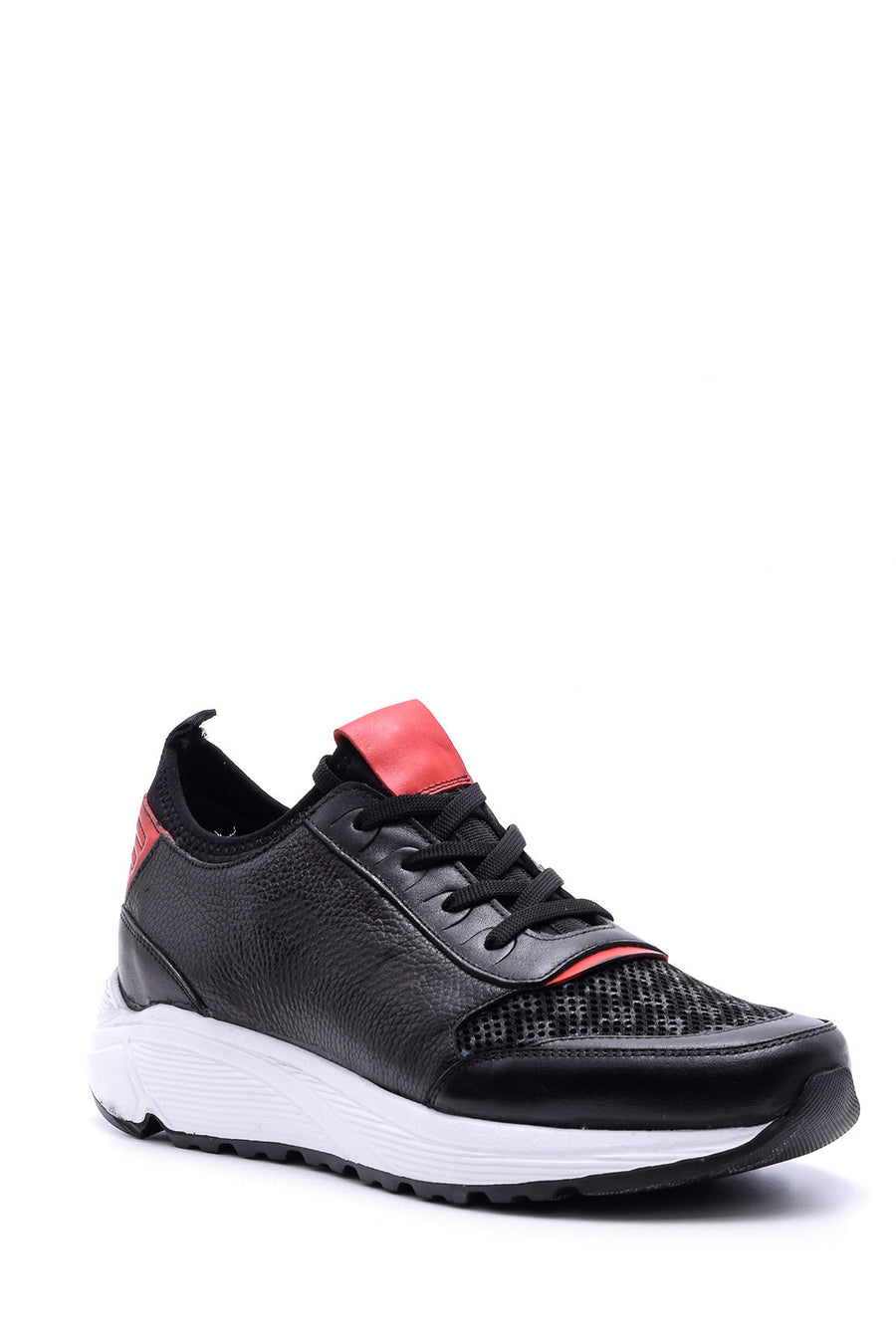 Men's High-Sole Leather Sneaker