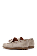 Men's Beige Suede Leather Casual Loafer | Derimod