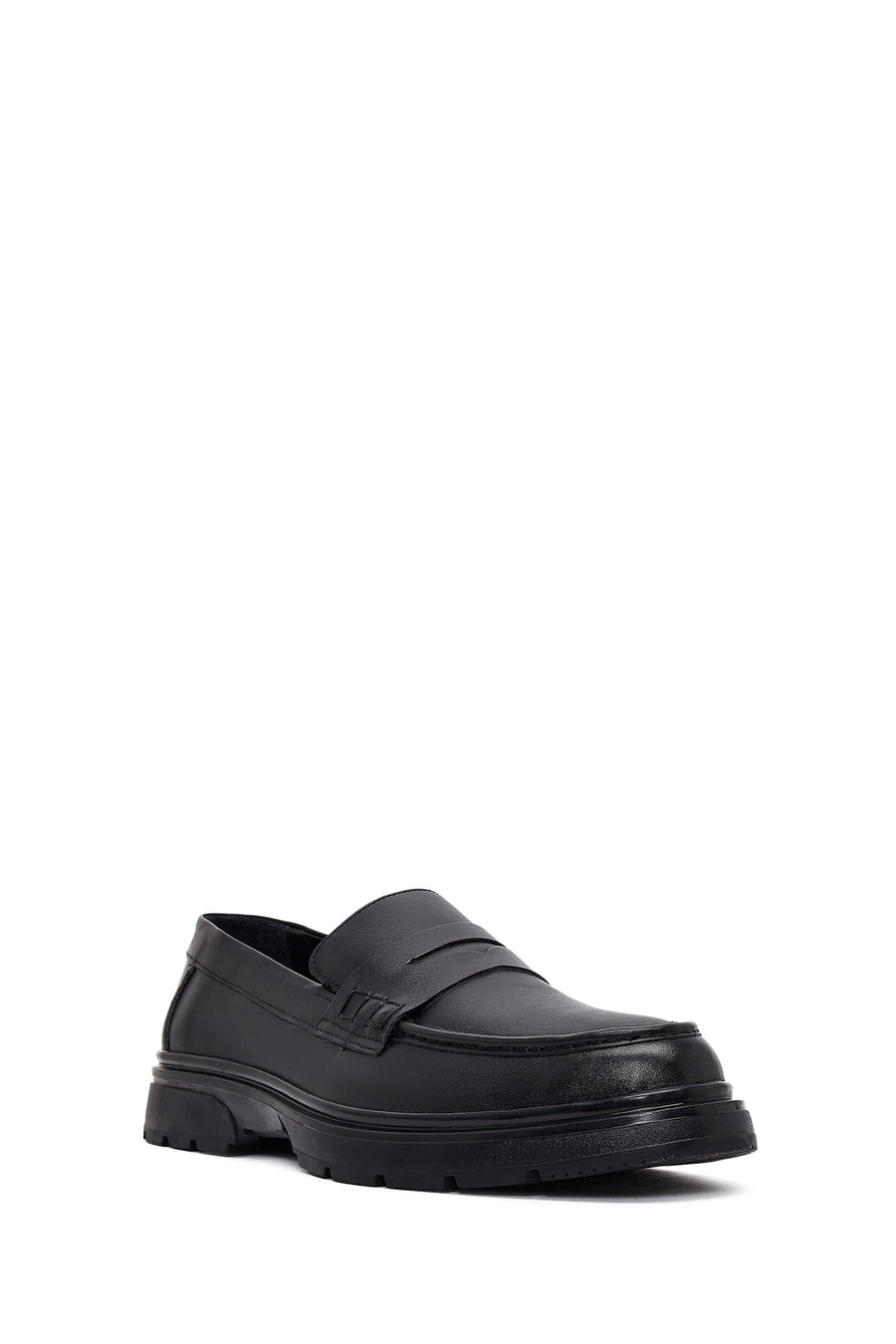 Erkek Siyah Deri Loafer