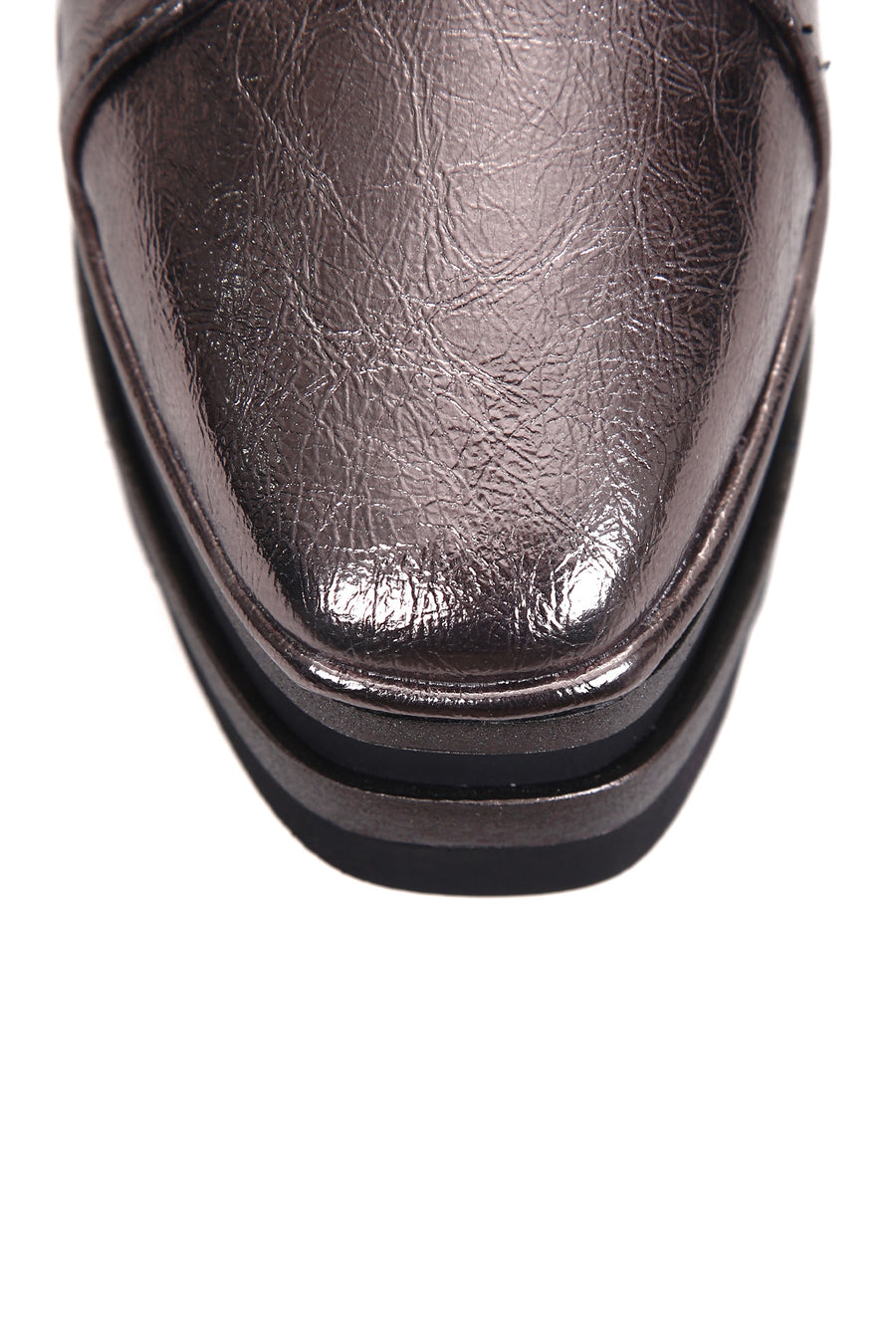 Women's Silver High-Sole Sneaker