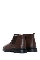 Men's Brown Leather Casual Chelsea Boots | Derimod