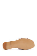 Women's Brown Leather Slippers | Derimod