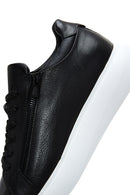 Erkek Siyah Deri Sneaker | Derimod