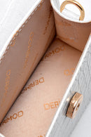 Kadın Kroko Desenli Mini El Çantası | Derimod