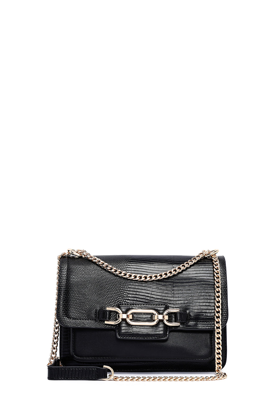 Women's Black Long Chain Strap Classic Shoulder Bag 25SBD251118 | Derimod