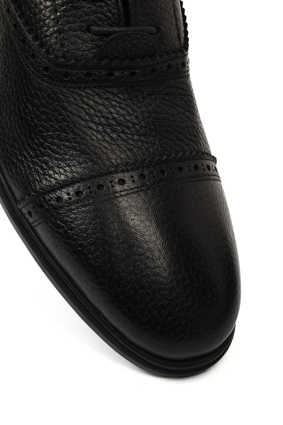 Men's Black Lace-up Classic Leather Shoes